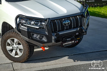 Hamer 4x4 King Series Plus Bullbar to suit Toyota LandCruiser Prado 150 2018-2023 - Brixton 4x4 - Buy Online Now!
